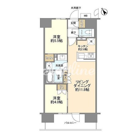 クレヴィア上野入谷の物件間取画像